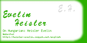 evelin heisler business card